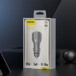 Incarcator auto Dudao R4Ultra, 1x USB-A, 1x USB-C, 120W, 5A, Quick Charge 3.0, Gri 8 - lerato.ro