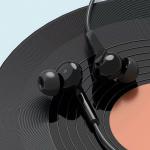 Casti audio cu microfon Dudao X3, In-ear, Control pe fir, Jack 3.5mm, Lungime cablu 1.2m, Negru 4 - lerato.ro