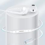 Casti audio cu microfon Dudao X14 Plus, In-ear, Control pe fir, Lightning, Lungime cablu 1.2m, Alb 5 - lerato.ro