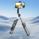 Selfie stick cu trepied si telecomanda bluetooth Dudao F18S pentru telefon, Reglabil, 1.1m, Negru 4 - lerato.ro