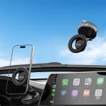 Suport auto Dudao F24X, Dashboard Mount, Compatibil MagSafe, Rotire 360 grade, Negru 7 - lerato.ro