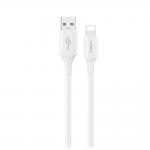 Cablu pentru incarcare si transfer de date Dudao L2sL, USB/Lightning, 6A, 1.2m, Alb 2 - lerato.ro