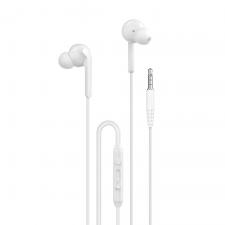 Casti audio cu microfon Dudao X3 Plus, In-ear, Frecventa 10 Hz–20 kHz, Control pe fir, Jack 3.5mm, Lungime cablu 1.2m, Alb