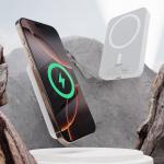 Baterie externa portabila Dudao K26, 10000 mAh, 20W, 1x USB-C, 1x USB-A, MagSafe Charging 15W, Quick Charging, Alb 3 - lerato.ro