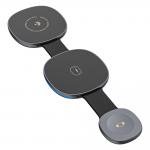 Statie de incarcare 3 in 1 Dudao A11S, Compatibil MagSafe, Wireless Charging, 15W, 2A, USB-C, Negru 2 - lerato.ro