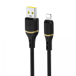Cablu pentru incarcare si transfer de date Dudao L25L, USB/Lightning, 30W, 1m, Negru 2 - lerato.ro