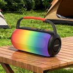 Boxa portabila wireless Dudao Y21, 10W, Bluetooth 5.3, 3000 mAh, Iluminare RGB, USB-C, AUX, Negru 10 - lerato.ro