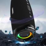 Boxa portabila wireless Dudao Y21 Pro, 80W, Bluetooth 5.3, 8000 mAh, Autonomie 8h, Iluminare RGB, Negru 13 - lerato.ro