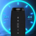 Boxa portabila wireless Dudao Y21 Pro, 80W, Bluetooth 5.3, 8000 mAh, Autonomie 8h, Iluminare RGB, Negru 14 - lerato.ro