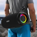 Boxa portabila wireless Dudao Y21 Pro, 80W, Bluetooth 5.3, 8000 mAh, Autonomie 8h, Iluminare RGB, Negru 7 - lerato.ro