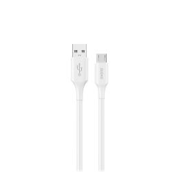 Cablu pentru incarcare si transfer de date Dudao L2SM, USB la Micro-USB, 6A, 1.2m, Alb