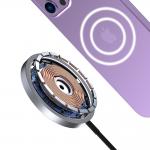 Incarcator Wireless Dudao A12XS, Compatibil MagSafe, USB-C, Negru 6 - lerato.ro