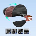 Suport auto Dudao F2 Plus, Air Vent Mount, Quick Release, Negru 5 - lerato.ro