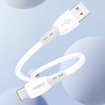 Cablu pentru incarcare si transfer de date Dudao L25ST, USB/USB-C, 5A 480Mbps, 1m, Alb 7 - lerato.ro