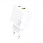 Incarcator retea Dudao A26TEU, 25W, 1xUSB-C, 1xUSB-A, Quick Charging, Alb 2 - lerato.ro