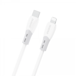 Cablu pentru incarcare si transfer de date Dudao L25SX, USB-C/Lightning, 30W, 1m, Alb 2 - lerato.ro