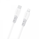 Cablu pentru incarcare si transfer de date Dudao L25SX, USB-C/Lightning, 30W, 2m, Alb 2 - lerato.ro