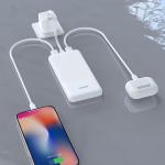 Baterie externa portabila Dudao K10Pro, 20000 mAh, 2A, 2x USB-A, Alb 3 - lerato.ro