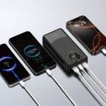 Baterie externa portabila Dudao K12Pro, 20000 mAh, 2x USB-A, 1x USB-C, Negru 6 - lerato.ro