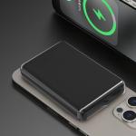 Baterie externa magnetica Wireless Dudao K14S, 5000mAh, 20W, 1xUSB-C 1xUSB-A, Incarcare Wireless 15W, Negru 5 - lerato.ro