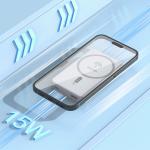 Baterie externa magnetica Wireless Dudao K14S, 5000mAh, 20W, 1xUSB-C 1xUSB-A, Incarcare Wireless 15W, Alb 4 - lerato.ro