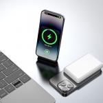 Baterie externa magnetica Wireless Dudao K14S, 5000mAh, 20W, 1xUSB-C 1xUSB-A, Incarcare Wireless 15W, Alb 5 - lerato.ro