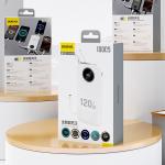 Baterie externa portabila Dudao K13, 10000 mAh, Afisaj LED, 22.5W, 1x USB-C, 1x USB-A, 1x Cablu lightning integrat, 1x Cablu USB-C integrat, Alb 5 - lerato.ro