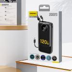 Baterie externa portabila Dudao K13, 10000 mAh, Afisaj LED, 22.5W, 1x USB-C, 1x USB-A, 1x Cablu lightning integrat, 1x Cablu USB-C integrat, Negru 3 - lerato.ro