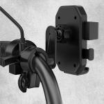 Suport universal bicicleta / trotineta / motocicleta Dudao F7, Rotire la 360 grade, Fixare stabila, Negru 6 - lerato.ro