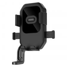 Suporturi telefon si depozitare accesorii, Suport universal bicicleta / trotineta / motocicleta Dudao F7 Plus, Rotire la 360 grade, Fixare stabila, Negru, lerato.ro