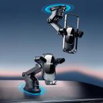 Suport auto magnetic Dudao F5PRO Plus, Dashboard Mount, Unghi ajustabil, Negru 6 - lerato.ro