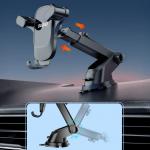 Suport auto magnetic Dudao F5PRO Plus, Dashboard Mount, Unghi ajustabil, Negru 8 - lerato.ro