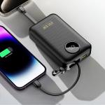 Baterie externa portabila Dudao K14 Plus, 20000 mAh, 22.5W, 3A, 1x USB-C, 1x USB-A, 1x Cablu USB-C, 1x Cablu USB-A, Display LED, Negru 10 - lerato.ro
