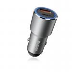 Incarcator auto Dudao R4PQ, USB/USB-C, 22.5W, Gri 2 - lerato.ro