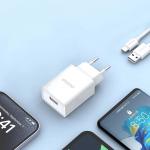 Incarcator retea Dudao A4EU, USB, 10W, 2.1A, Cablu USB-C inclus, Alb 7 - lerato.ro