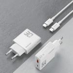 Incarcator retea Dudao A30EUT GaN, USB/USB-C, 30W, Cablu USB-C inclus, Alb 5 - lerato.ro