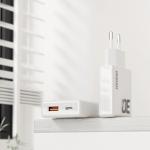 Incarcator retea Dudao A30EUT GaN, USB/USB-C, 30W, Cablu USB-C inclus, Alb 6 - lerato.ro