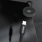 Cablu pentru incarcare wireless Dudao A12C compatibil cu Apple Watch, 2.5W, USB-C, Lungime 1.2m, Negru 4 - lerato.ro