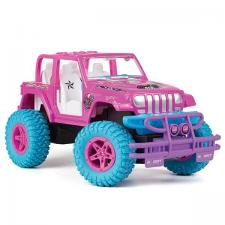 Masinuta Dumel Crossroad Amazone, Model Electric, 4 Baterii AA, Telecomanda, Roz