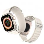 Curea textila DuxDucis Sports GS compatibila cu Apple Watch 4/5/6/7/8/SE/Ultra 42/44/45/49mm White 6 - lerato.ro