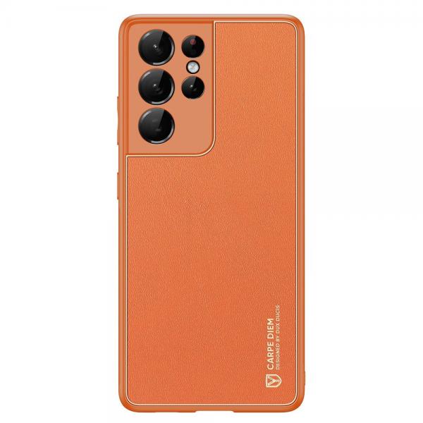 Carcasa DuxDucis Yolo compatibila cu Samsung Galaxy S21 Ultra Orange 1 - lerato.ro