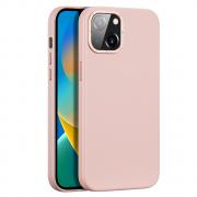 Carcasa DuxDucis GRIT Leather compatibila cu iPhone 14 Plus, MagSafe, Roz
