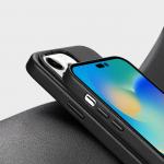 Carcasa DuxDucis GRIT Leather compatibila cu iPhone 14 Pro Max, MagSafe, Negru