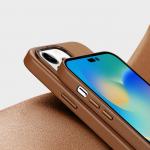 Carcasa DuxDucis GRIT Leather compatibila cu iPhone 14 Pro Max, MagSafe, Maro 5 - lerato.ro
