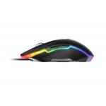 Mouse gaming Dareu EM925 Pro cu fir, RGB, 12000 DPI, 7 Butoane, Lungime cablu 1.8m, Negru 4 - lerato.ro