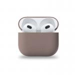 Carcasa Decoded Silicone AirCase Lite compatibila cu Apple AirPods 3 Dark Taupe 6 - lerato.ro