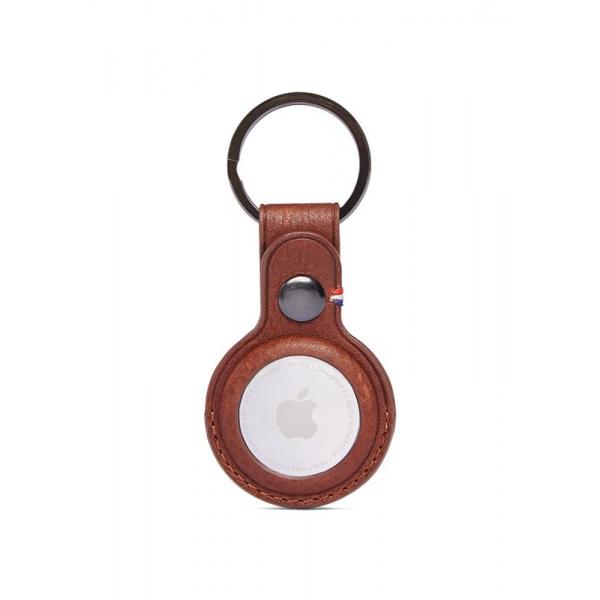 Husa de protectie tip breloc Decoded Leather Keychain compatibila cu Apple AirTag Brown 1 - lerato.ro