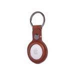 Husa de protectie tip breloc Decoded Leather Keychain compatibila cu Apple AirTag Brown