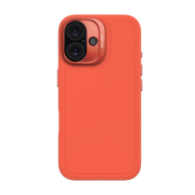 Carcasa Decoded AntiMicrobial Silicone Stacks Backcover cu MagSafe compatibila cu iPhone 16, Portocaliu