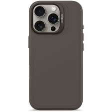 Carcasa Decoded AntiMicrobial Silicone Stacks Backcover cu MagSafe compatibila cu iPhone 16 Pro, Dark Brown